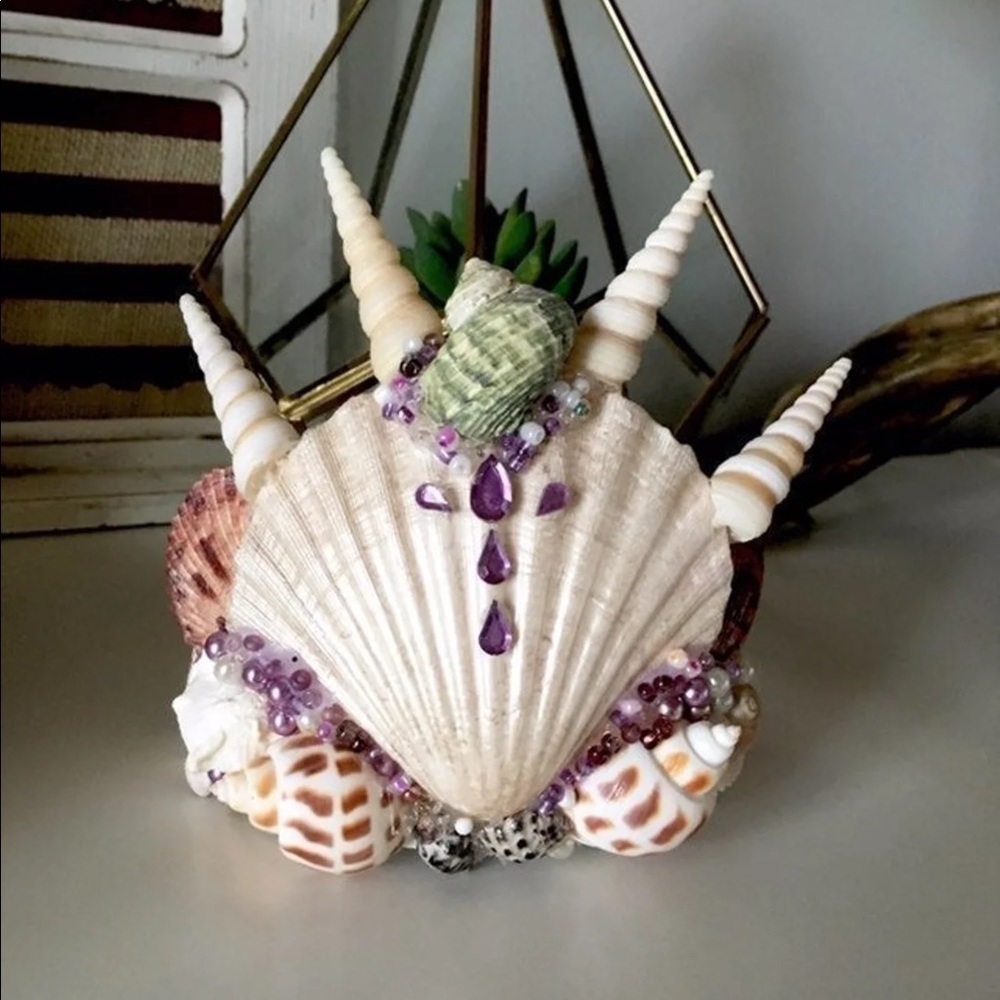 Seashell mermaid crown